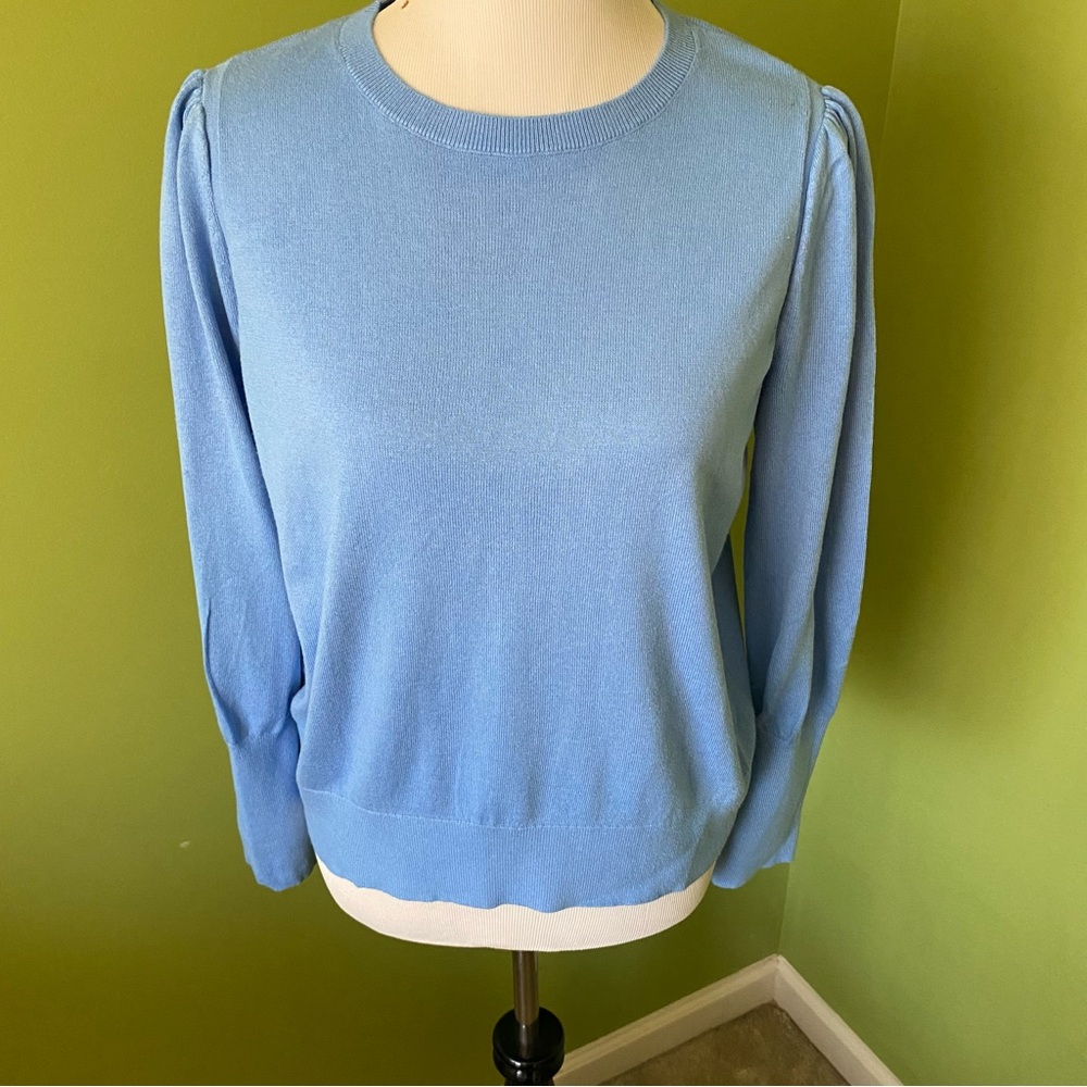 LOFT Sky Blue Crew Neck Sweater